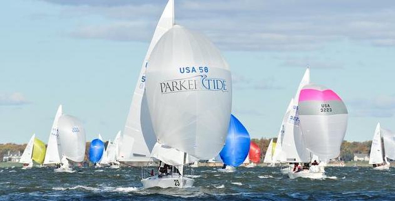 J/24s sailing off Annapolis, MD