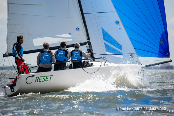 J/70 sailing off Annapolis, MD