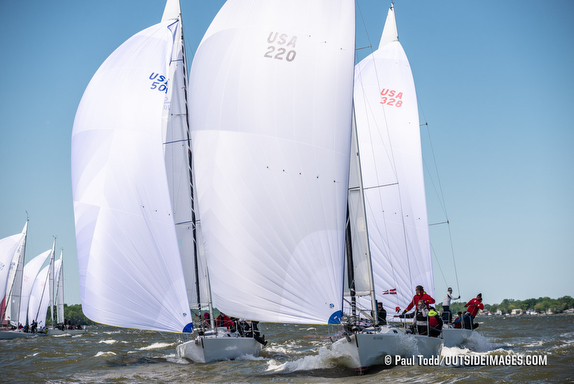 J/105s sailing off Annapolis, MD