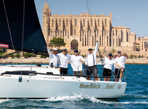 J/99 sailing off Palma Mallorca, Spain